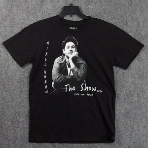 Niall Horan Shirt Mens Medium Black The Show 2024 Live On Tour Concert Tee